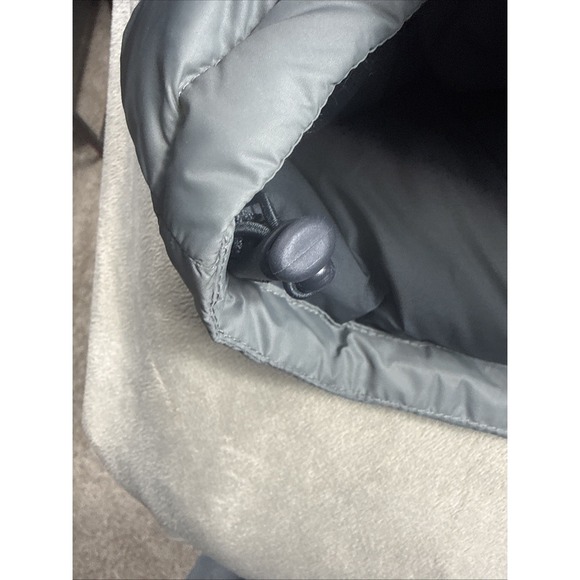 Eddie Bauer Down Puffer Vest Full Zip 700 Power Fill EB700 Gray Goose Men Medium - Picture 6 of 13